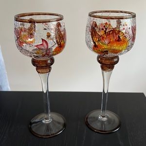 Yankee Candle fall votive holders